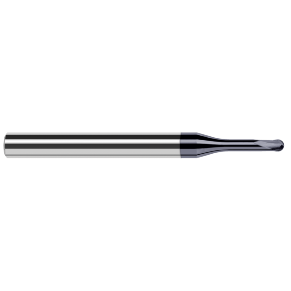 Harvey Tool End Mill for Hardened Steels - Finishers - Ball, 0.0150" (1/64) 31415-C6